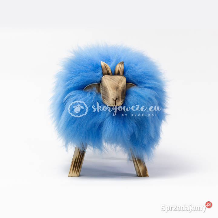 Krzesło baranek dekoracyjny niebieski Figurki i rzeźby Szaflary