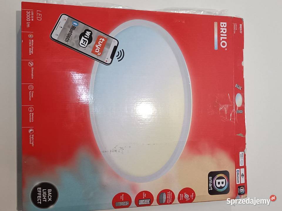 Plafon sufitowy LED Briloner z funkcją mazowieckie