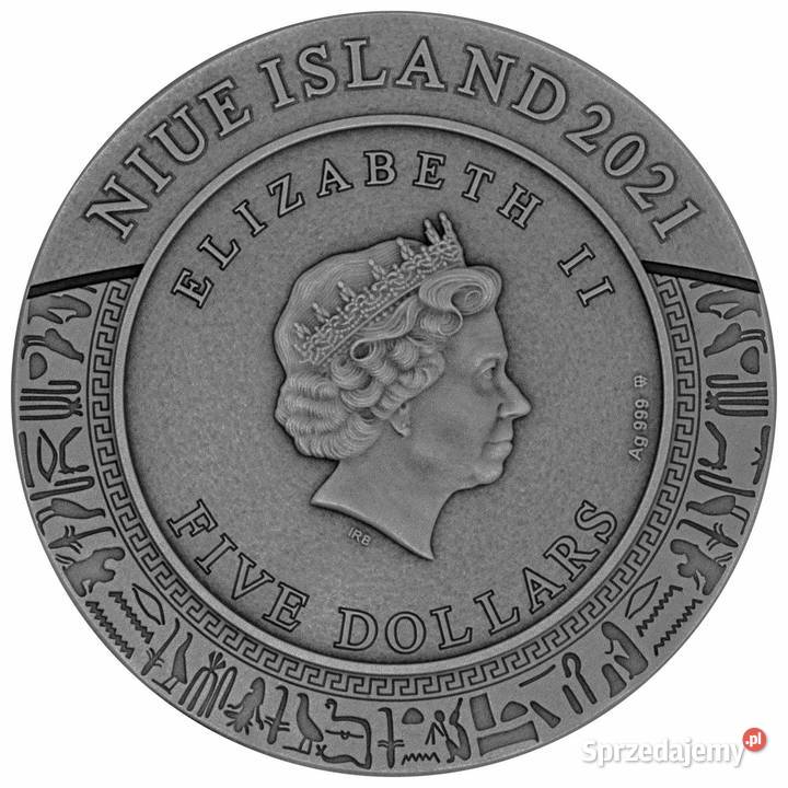 2021 Niue Island 5 Bogowie Gniewu Sekmeth Numizmatyka
