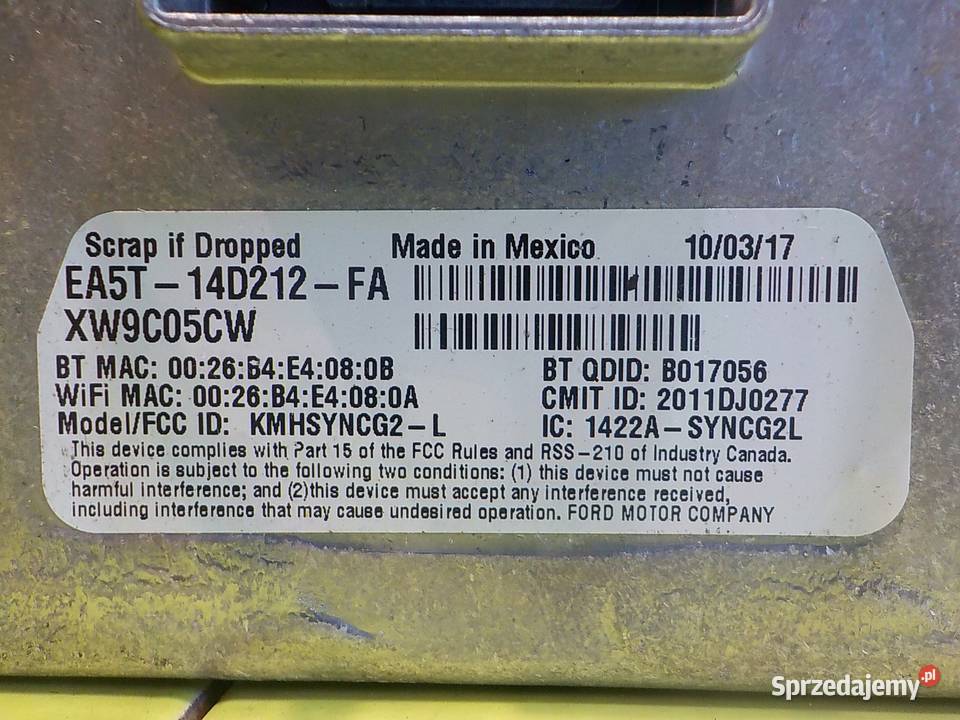 FOCUS MK3 LIFT 15r KOMBI sterownik modul