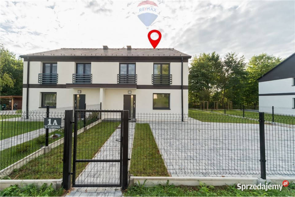 Nowy ekonomiczny dom w zabudowie bliźniaczej 101m2 małopolskie Oświęcim