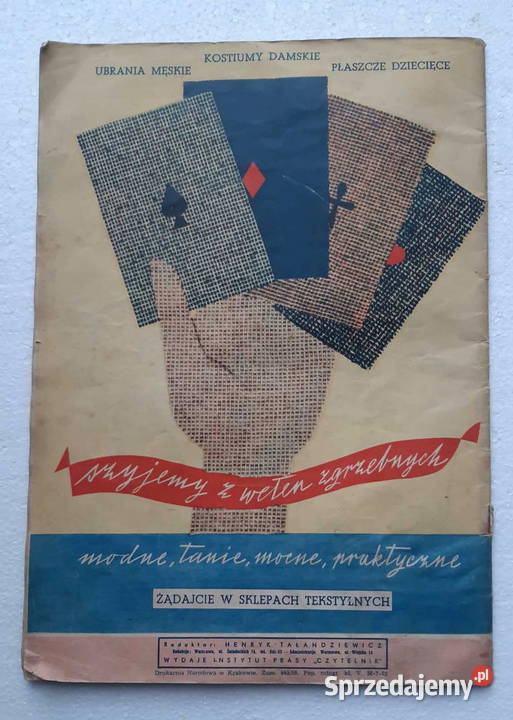 Świat Mody 1956r moda PRLu Antykwariat Łódź