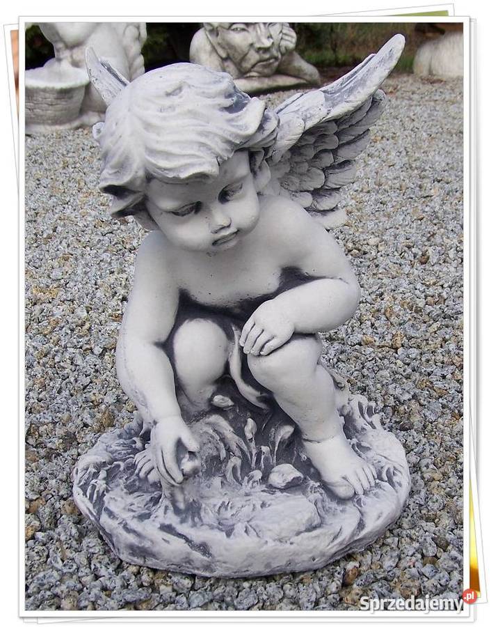 FIGURKA betonowa ANIOŁEK A27 amorek Rzeźby i figury