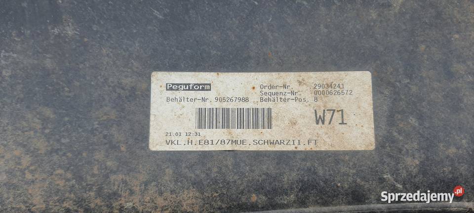 Zderzak Tył BMW 1 E87 Czarny osobowe lubuskie Nowa Sól