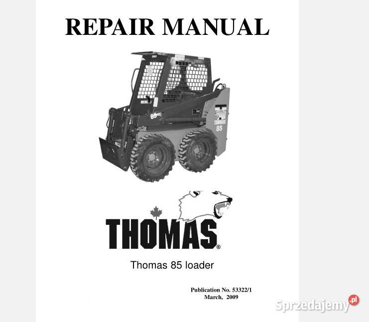 Thomas 85 133 95 105 115 135 137 instrukcja