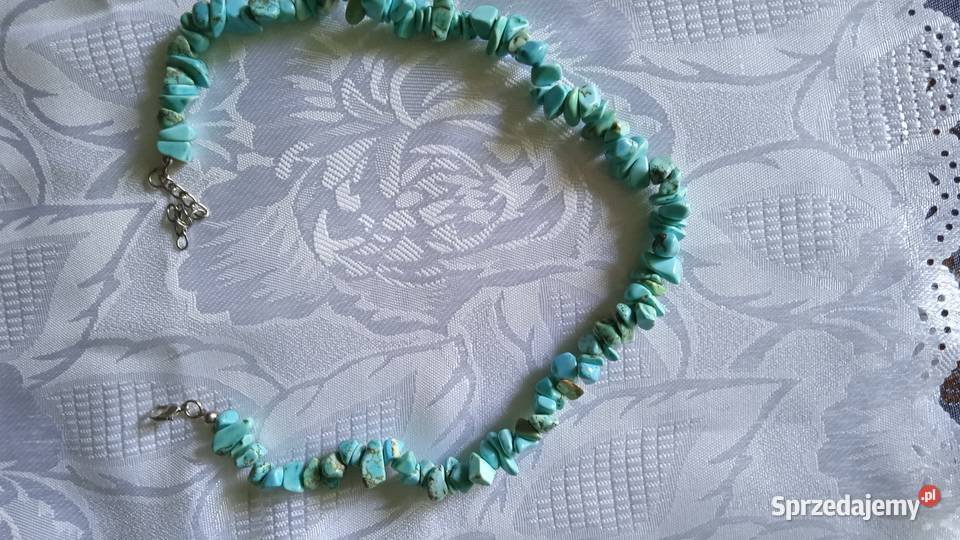 KOMPLET BIŻUTERII Z NATURALNYCH TURKUSÓW wielkopolskie sprzedam