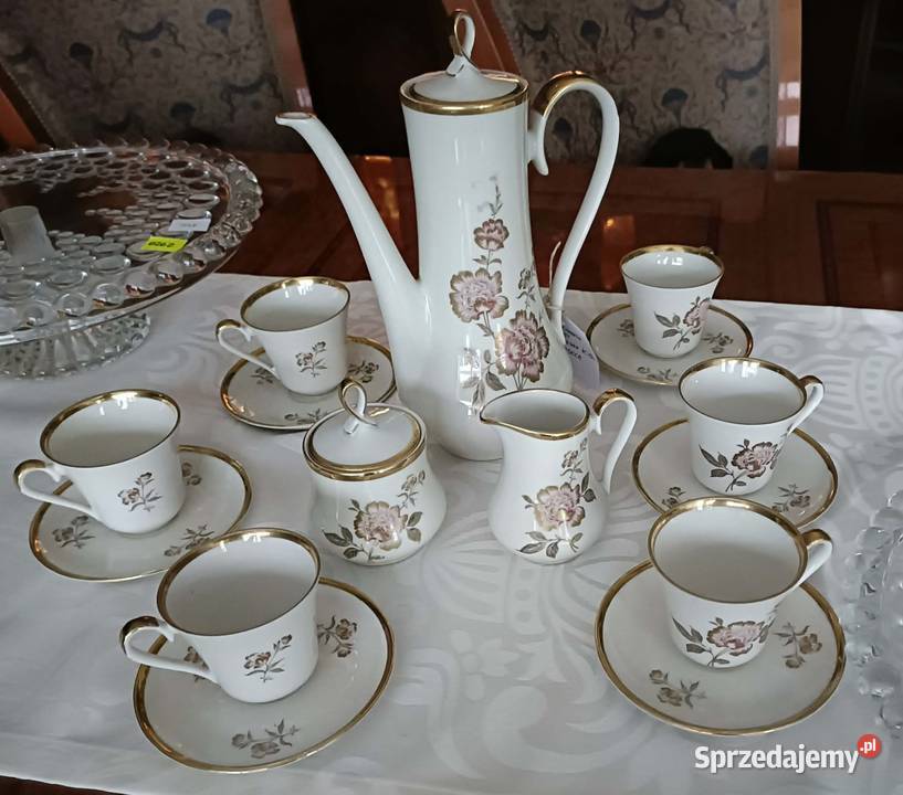 Porcelanowy serwis kawowy ALKA Kunst Alboth Góra sprzedam