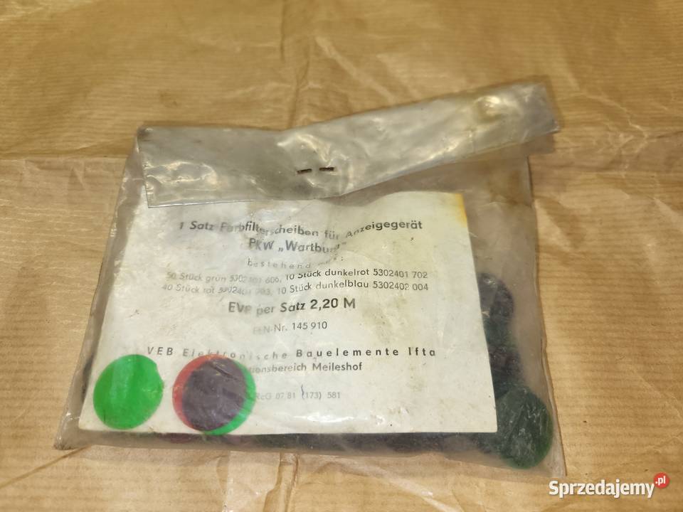 Wartburg 353 Nowe nakładki szkiełka kolorowe