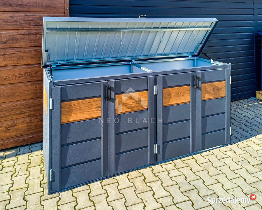 Zabudowa koszy na śmieci wiata obudowa