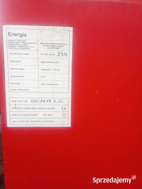 Piec żeliwny na ekogroszek wiadrus 24kw Pozostałe śląskie Koziegłowy sprzedam