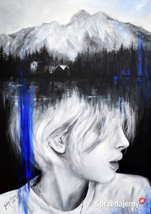 Nowoczesna abstrakcja kobieta portret akt do mazowieckie Warszawa