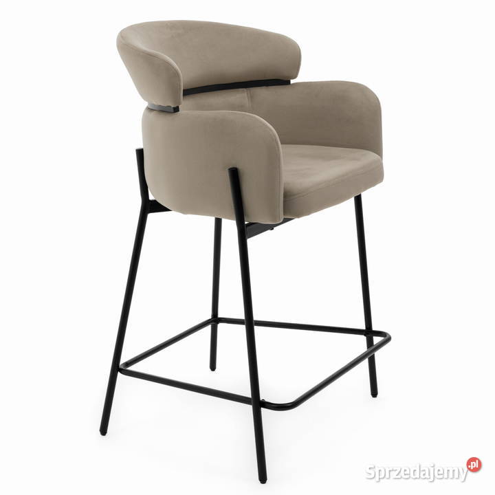 Hoker Tapicerowany Bolzano Ciemnobeżowy Wysyłka Tarchały Małe