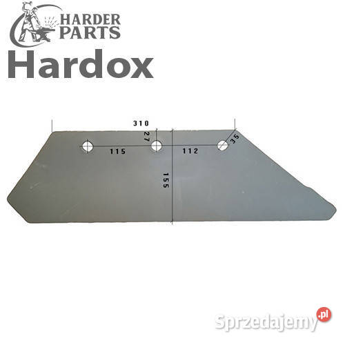 Lemiesz 300hektarów HARDOX 625102P części do Suwałki
