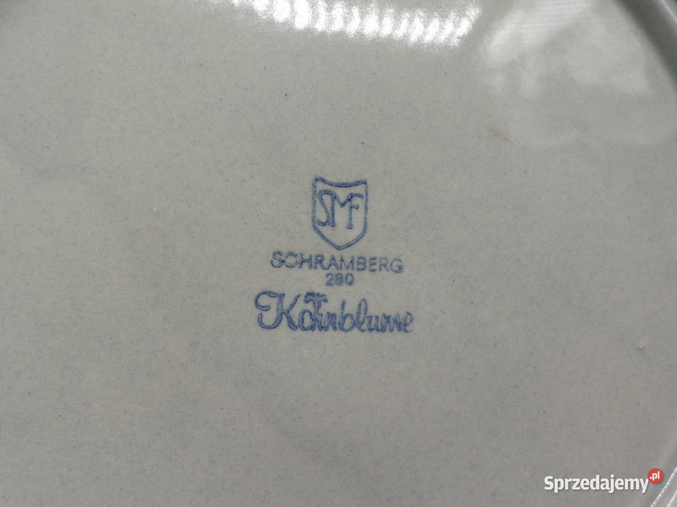 Talerz płytki Schramberg dekorowany motywem Raszków