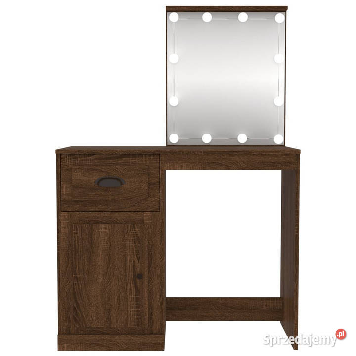 Toaletka z LED brązowy dąb 90x50x1325 WM816775 Warszawa
