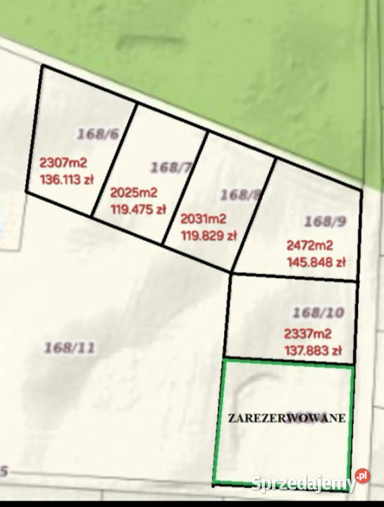 Sprzedam 5 działek z Warunkami Zabudowy 15 Skajboty