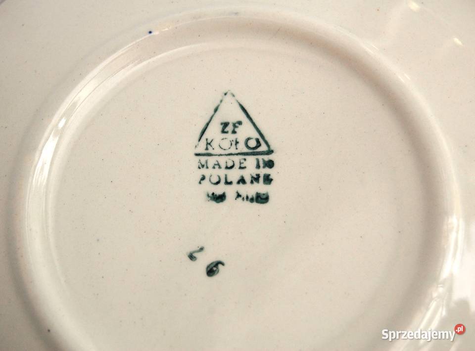Fajans Koło PRL vintage malowany talerz patera Lublin sprzedam