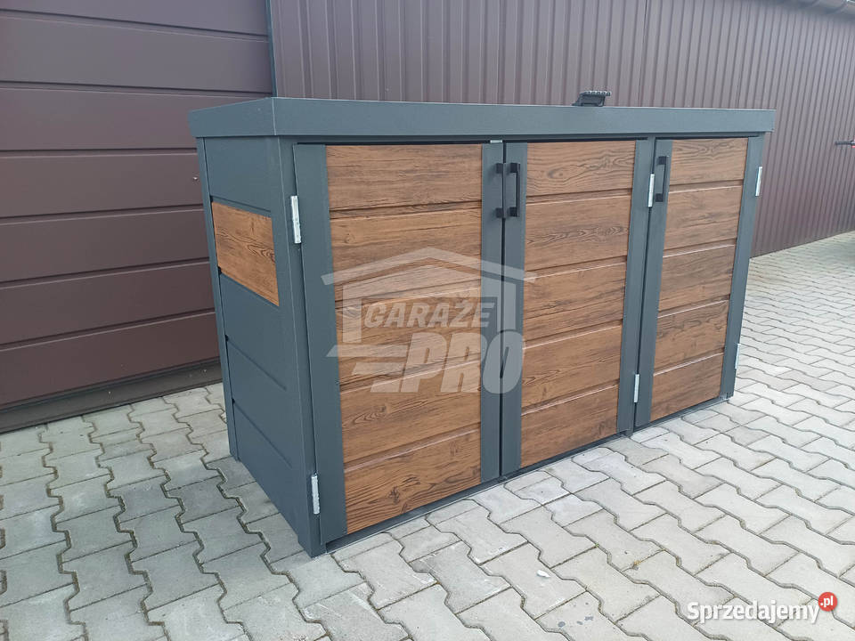 Zabudowa koszy na śmieci wiata obudowa