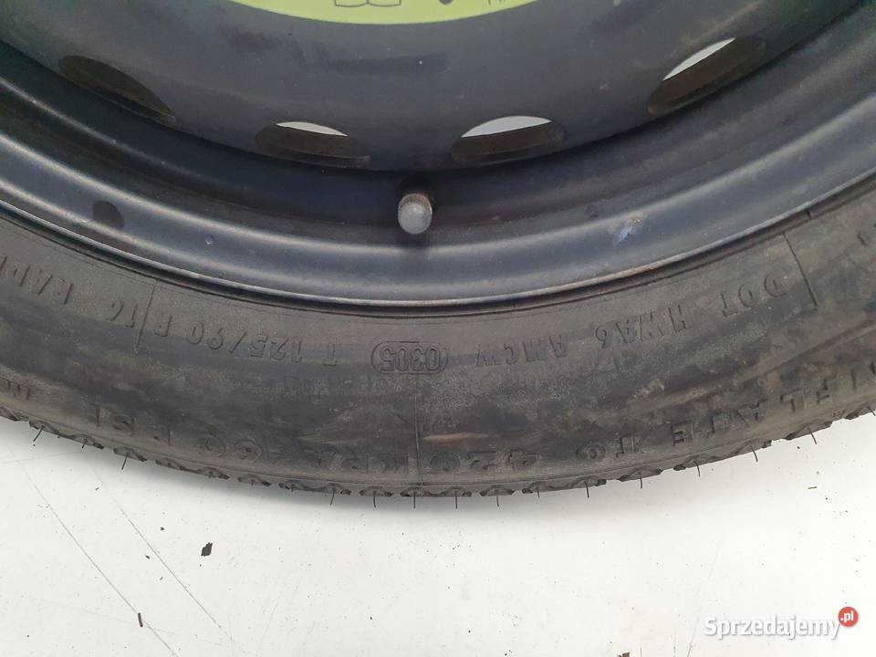 KOŁO DOJAZDOWE dojazdówka 12590 R16 5x112 lubelskie