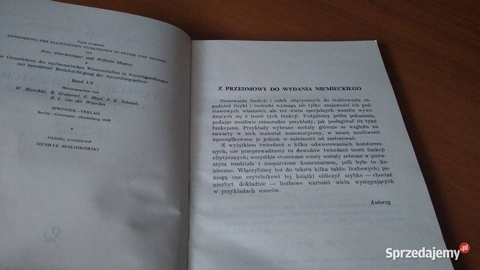 Zastosowania funkcji eliptycznych w fizyce i Gdańsk sprzedam