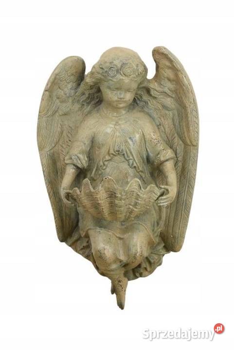 Kropilenica z Brązu Sakralna Figura Anioł Figura