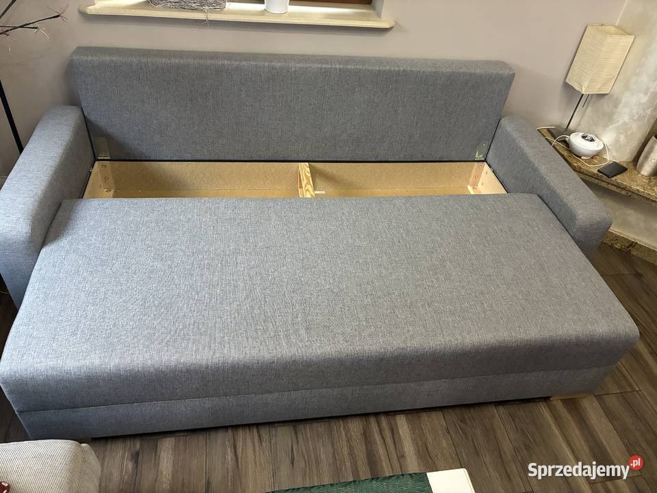 GRLVIKEN Sofa 3osobowa rozkładana szary Szadek sprzedam