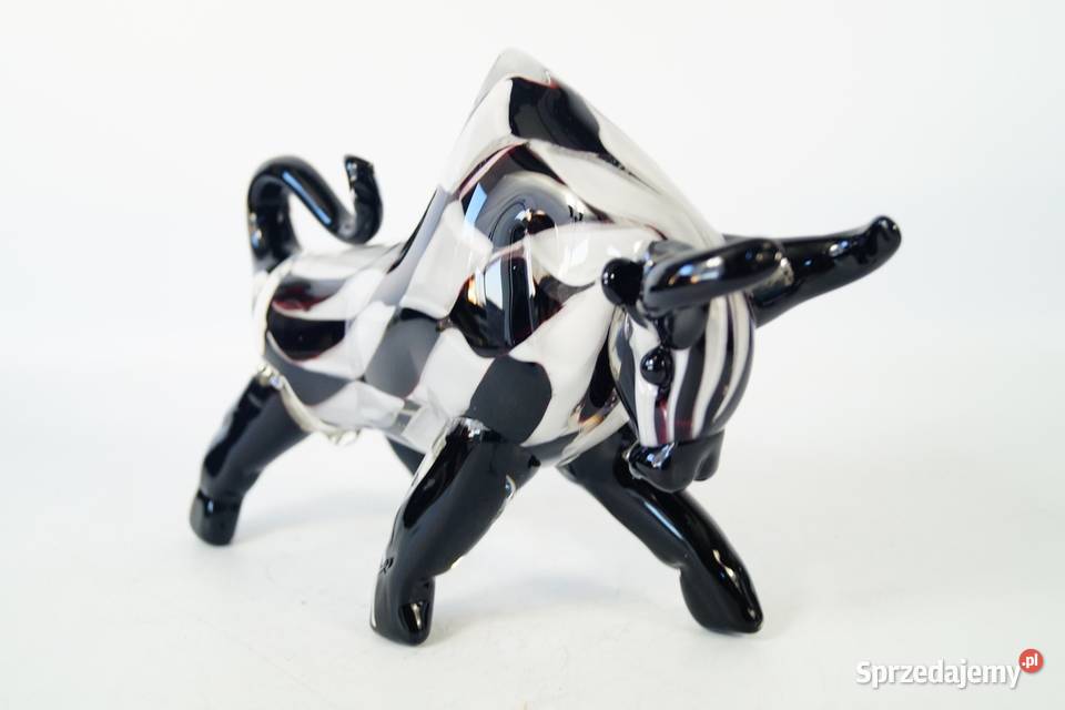 MURANO style BYK Byczek figura hossa Gizałki