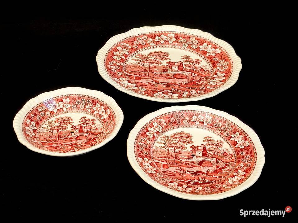 Patera etażerka 3piętrowa Copeland Spodes Tower Porcelana i szkło Chełm