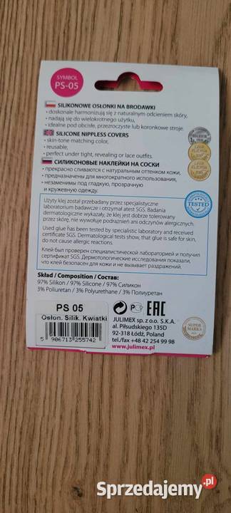 Silikonowe osłonki na brodawki Julimex Pozostałe mazowieckie Warszawa
