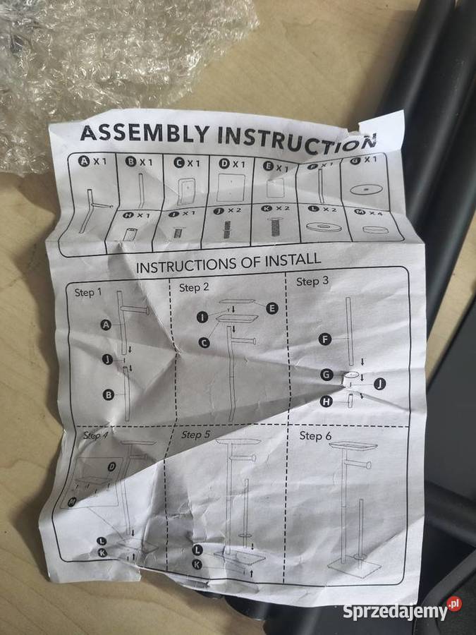 Stojak Łazienkowy na Papier z Półką