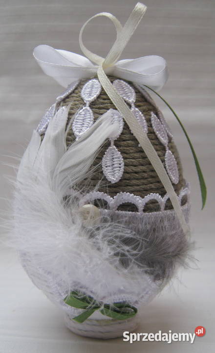 Stroik Wielkanocny Jajko Ozdobne XL Rękodzieło