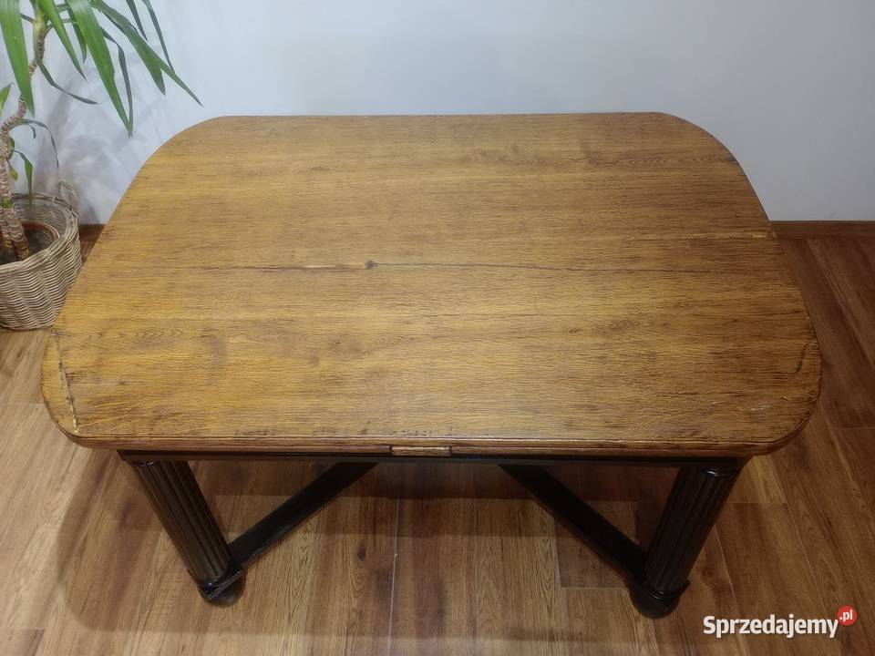 Sprzedam piękny rozkładany stół dębowy z okresu Lusówko