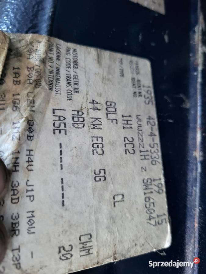 Golf 3 14 benzyna kupiony w Polsce