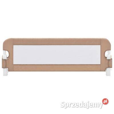 vidaXL Barierka do łóżeczka dziecięcego taupe Balustrady i barierki Warszawa