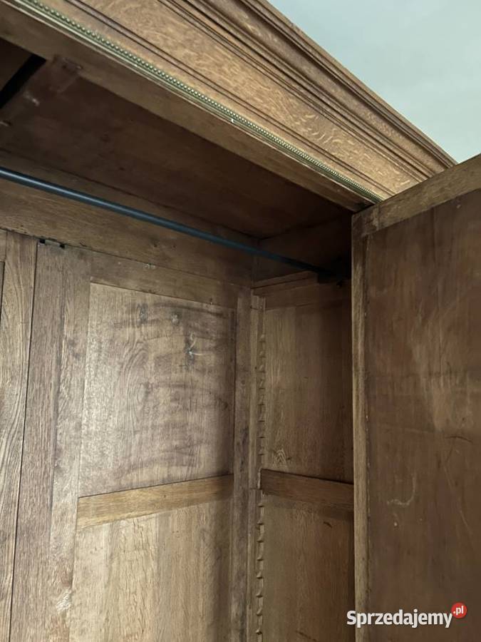 Stara francuska szafa lustra kryształowe