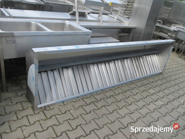 NOWY Okap Trapezowy Z Filtrami 250x80x35