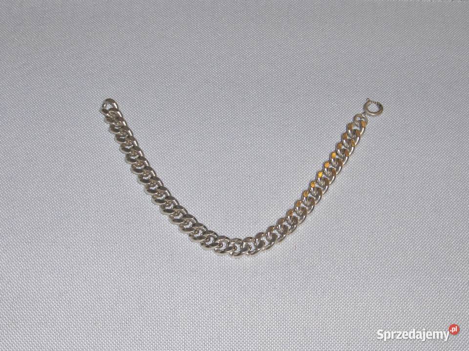Szwedzka srebrna 835 gruba bransoletka 30g Łódź