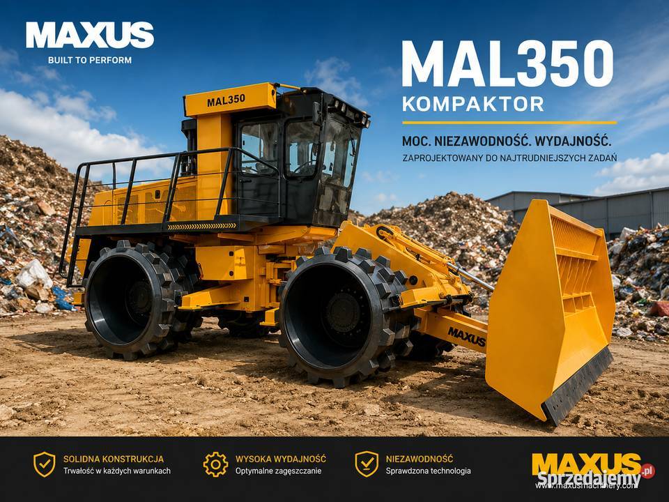 Bez BIK i KRD NOWY Kompaktor MAXUS 21 Ton Bosch Aleksandrów Łódzki sprzedam