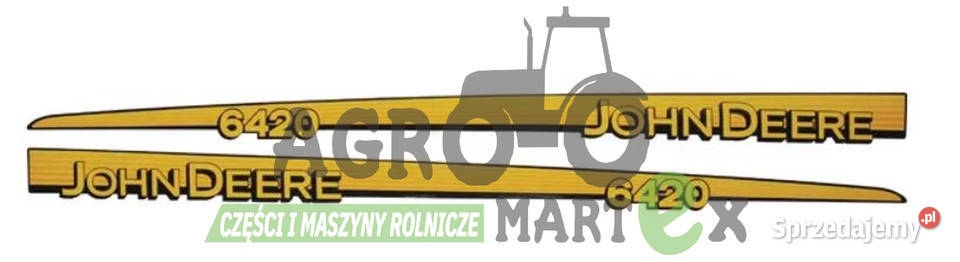 L153876 NAKLEJKA JOHN DEERE 6420 RH JD Wichrów