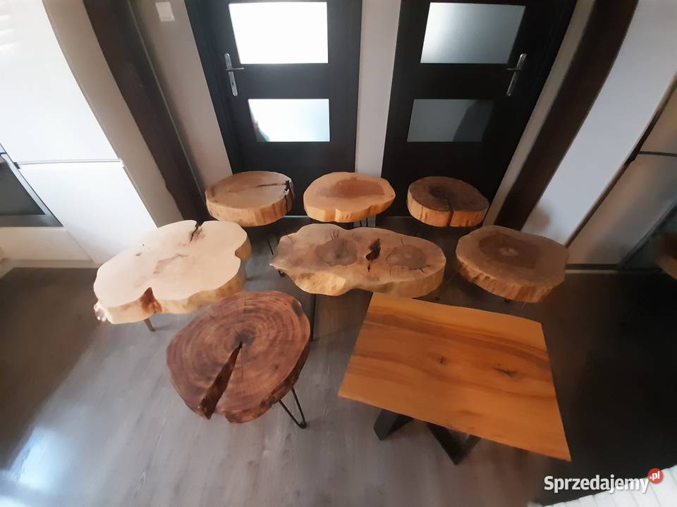 Stolik z plastra drewna duży wybór Dąb akacja Kołobrzeg