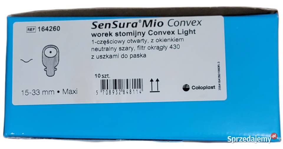 Worek stomijny Convex Light z uszkami do paska Opalenica