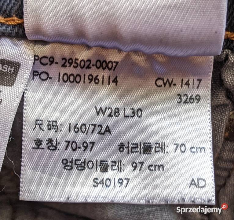 Levis 501 Skinny Jeans W28 L30 Made in China Warszawa