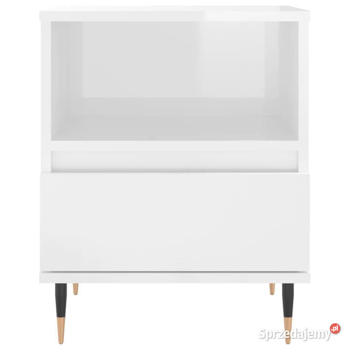 Szafki nocne 2 białe wysoki połysk 40x35x50 Nocne mazowieckie Warszawa