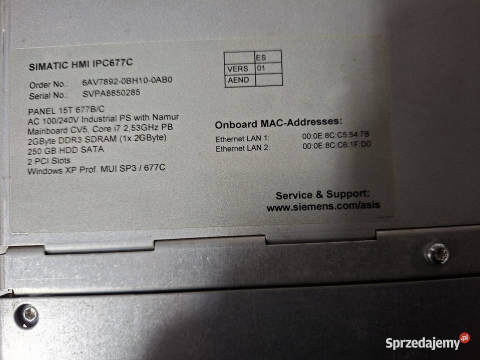 Siemens IPC677 C Pozostałe śląskie Bielsko-Biała