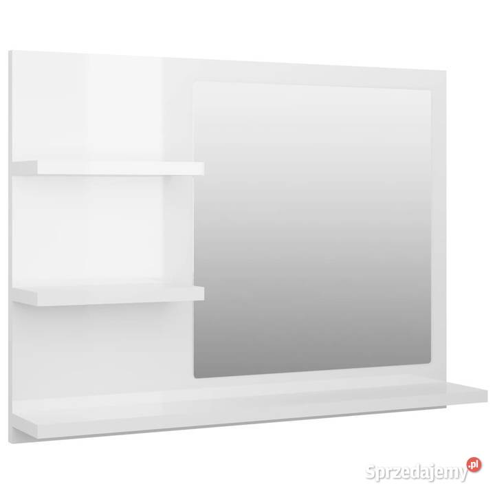 Lustro łazienkowe białe wysoki połysk 60x105x45 Warszawa