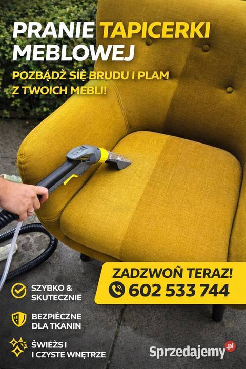 Pranie Tapicerki meblowej Wieruszów
