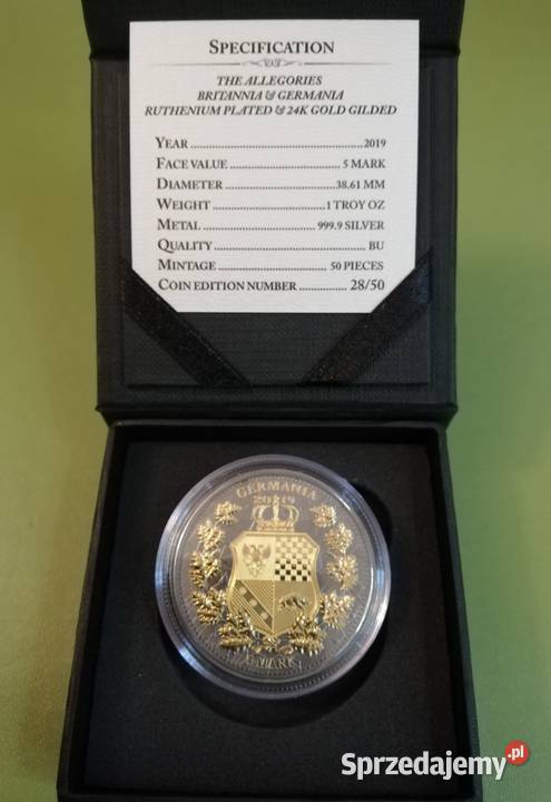 Moneta Britannia Germania 2019 ALLEGORIES Opole