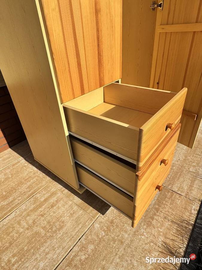 Szafa 2 drzwiowa sosnowa bieliźniarka szafka Garwolin