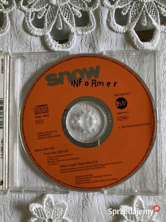 Płyta CD Single Snow Informer Klasyka Lata 90 Płyty i kasety Czerwionka-Leszczyny sprzedam