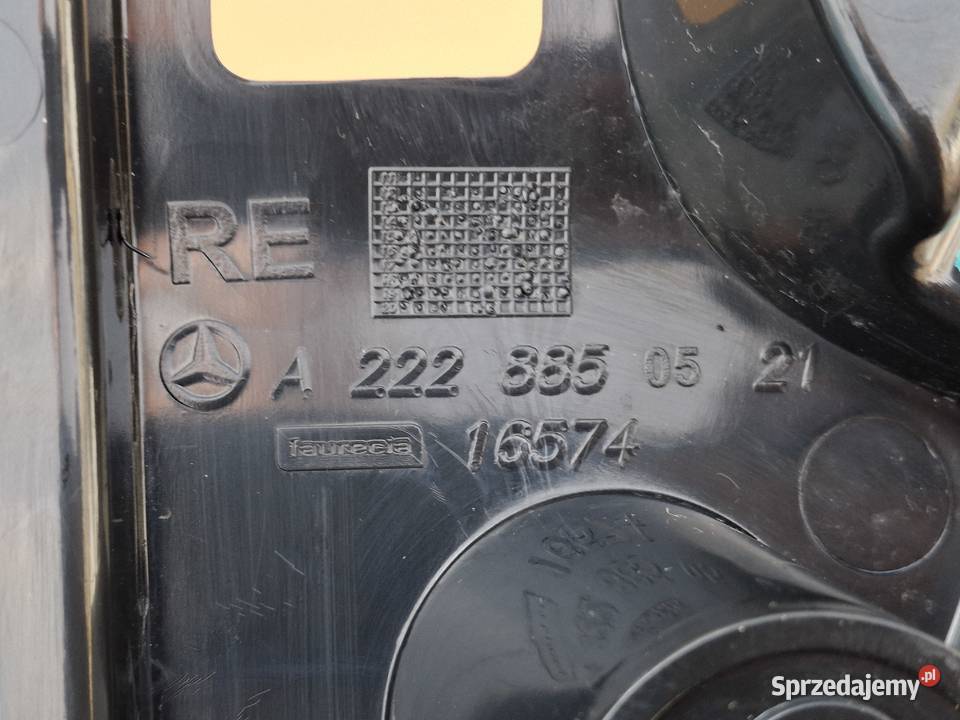 MERCEDES SKLASA W222 ŚLIZG ZDERZAKA PRAWY TYŁ osobowe Bieleń